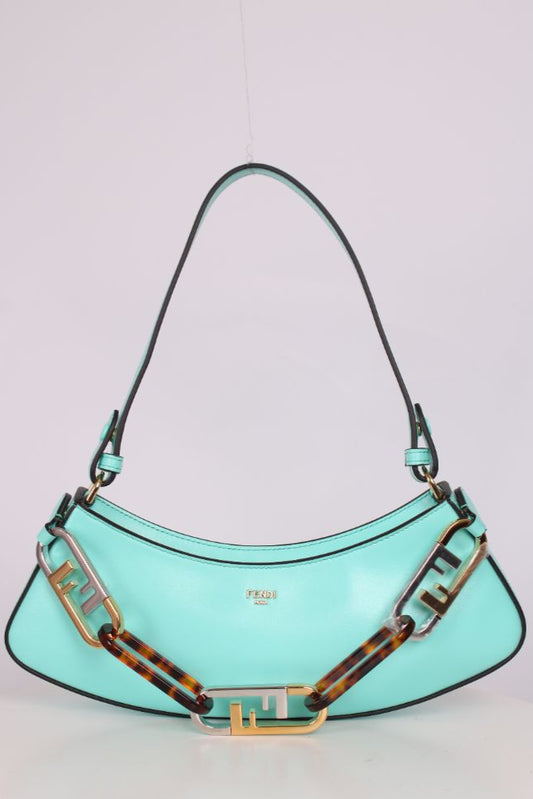 Fendi O'Lock Swing Shouder Bag Tiffany Blue