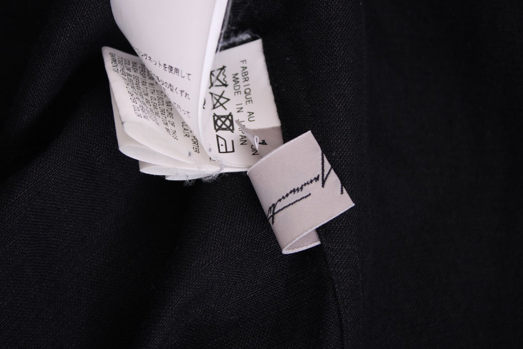 Yohji Yamamoto Asymmetric Button Jacket Black S