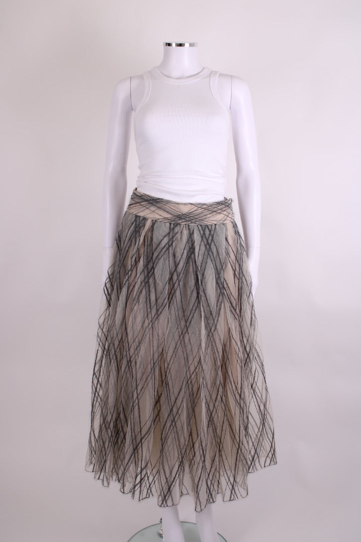 Brunello Cuccinelli Skirt Nude/ Grey 10