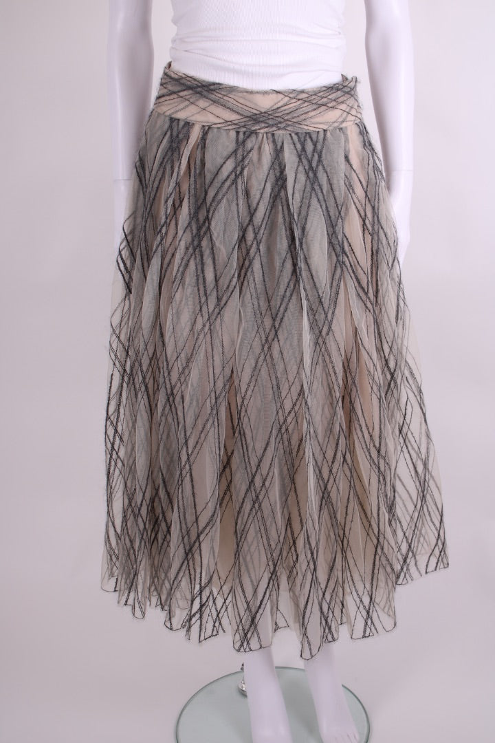 Brunello Cuccinelli Skirt Nude/ Grey 10