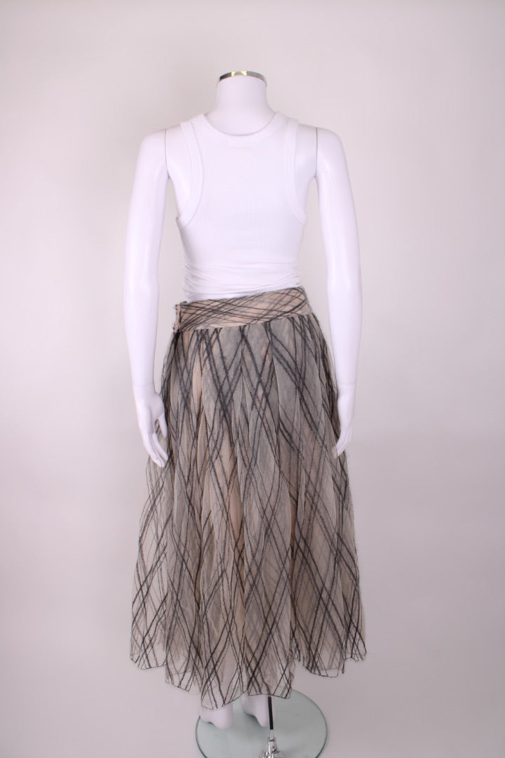 Brunello Cuccinelli Skirt Nude/ Grey 10