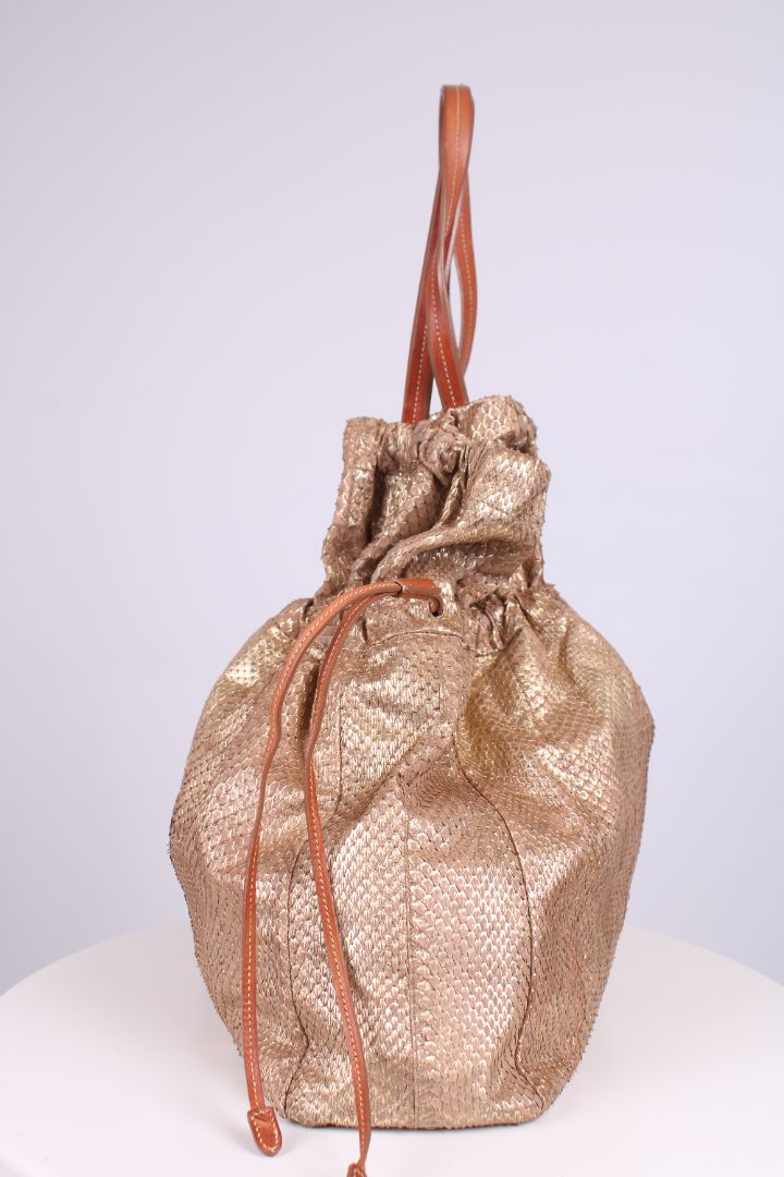 Prada Ora Viper Drawstring Gold