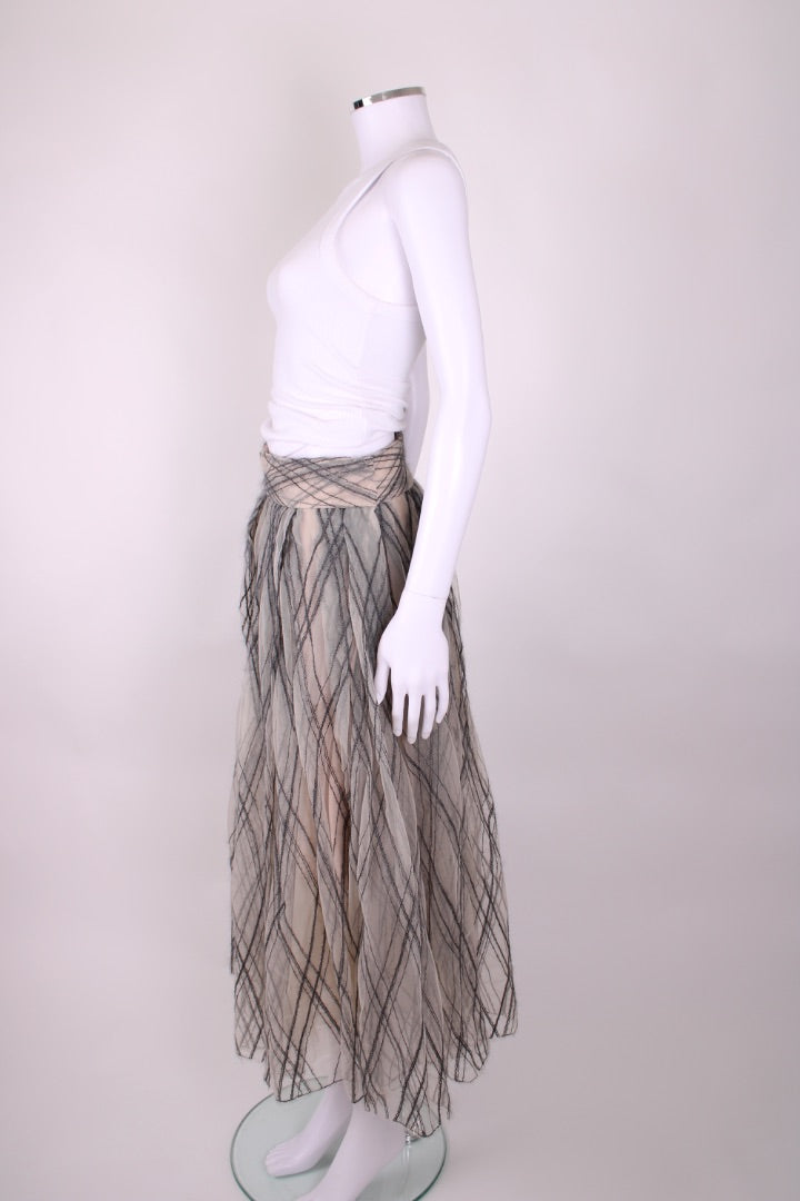 Brunello Cuccinelli Skirt Nude/ Grey 10