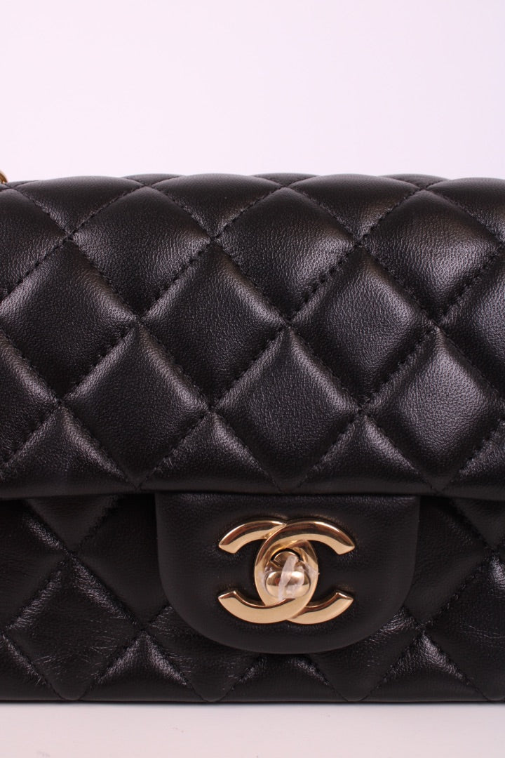 Chanel Mini Classic Handbag Black