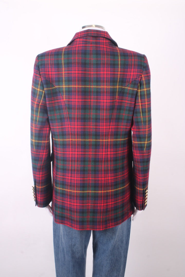 HOLLAND COOPER Double Breasted Blazer Logan Tartan 12