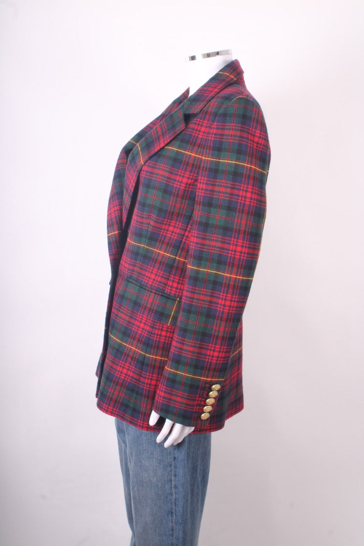 HOLLAND COOPER Double Breasted Blazer Logan Tartan 12