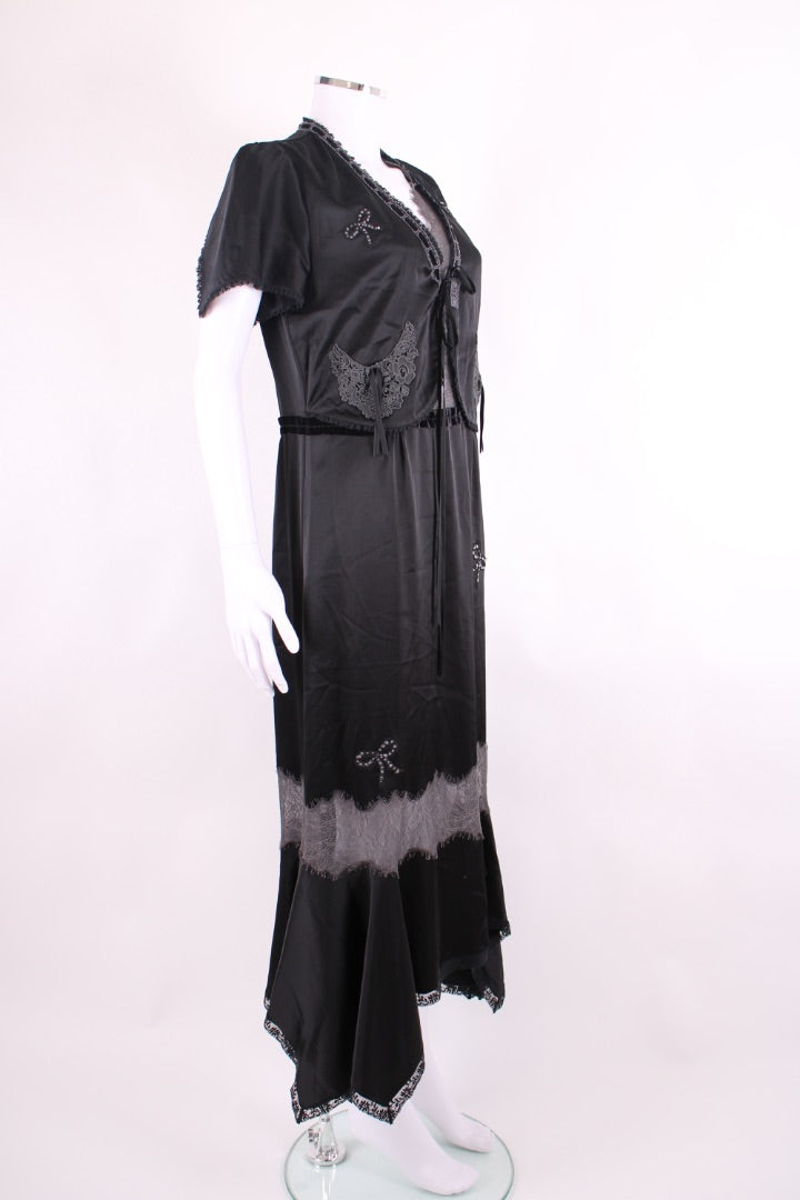Coach S/S Lace/ Bow Dress Black M
