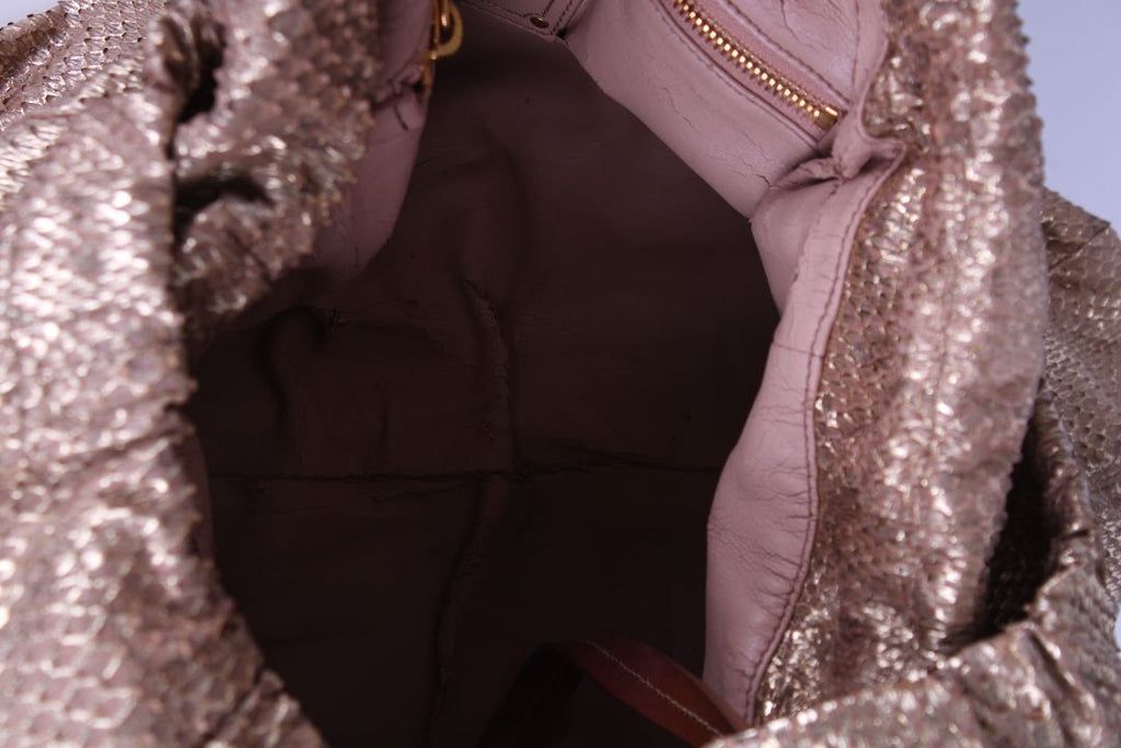 Prada Ora Viper Drawstring Gold