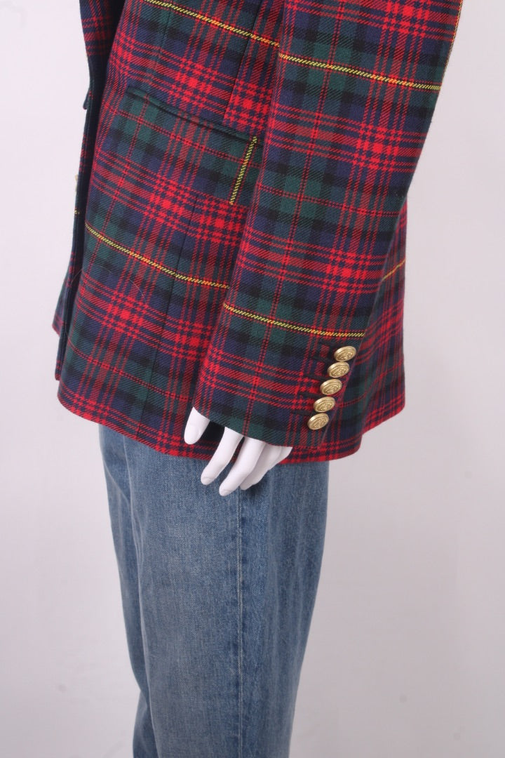 HOLLAND COOPER Double Breasted Blazer Logan Tartan 12