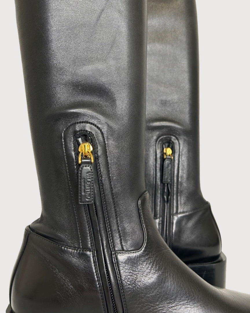 Black Valentino Boots, 38