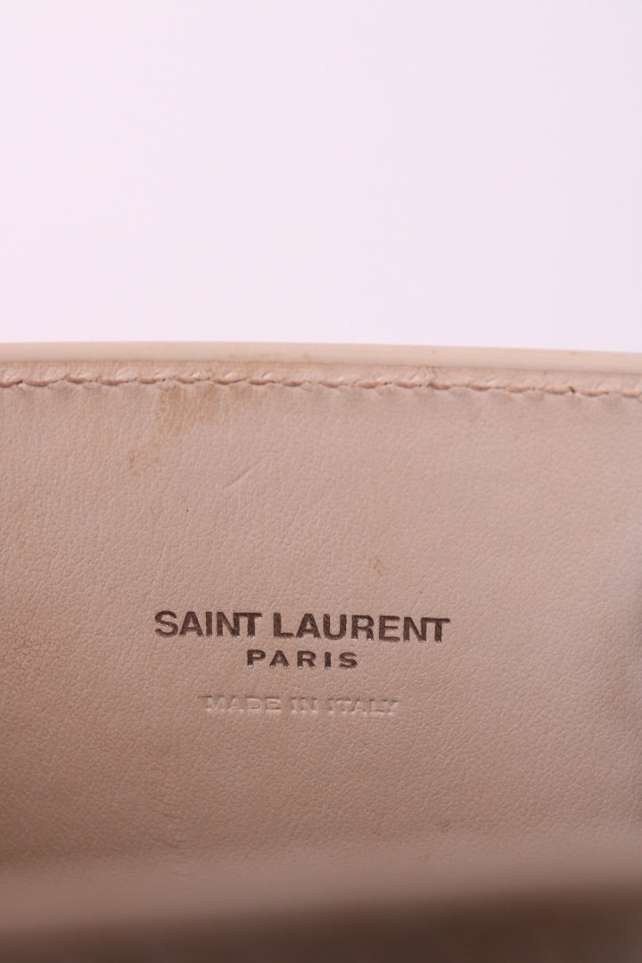 White Saint Laurent Nano Sac de Jour