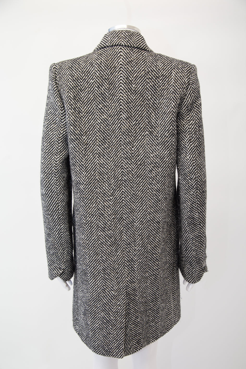 Zadig & Voltaire Coat Grey Herringbone 12