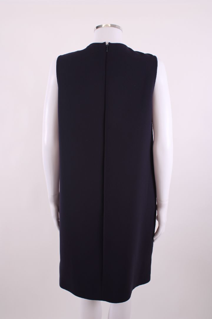 Victoria Victoria Beckham Dress sleveless embellished navy 12