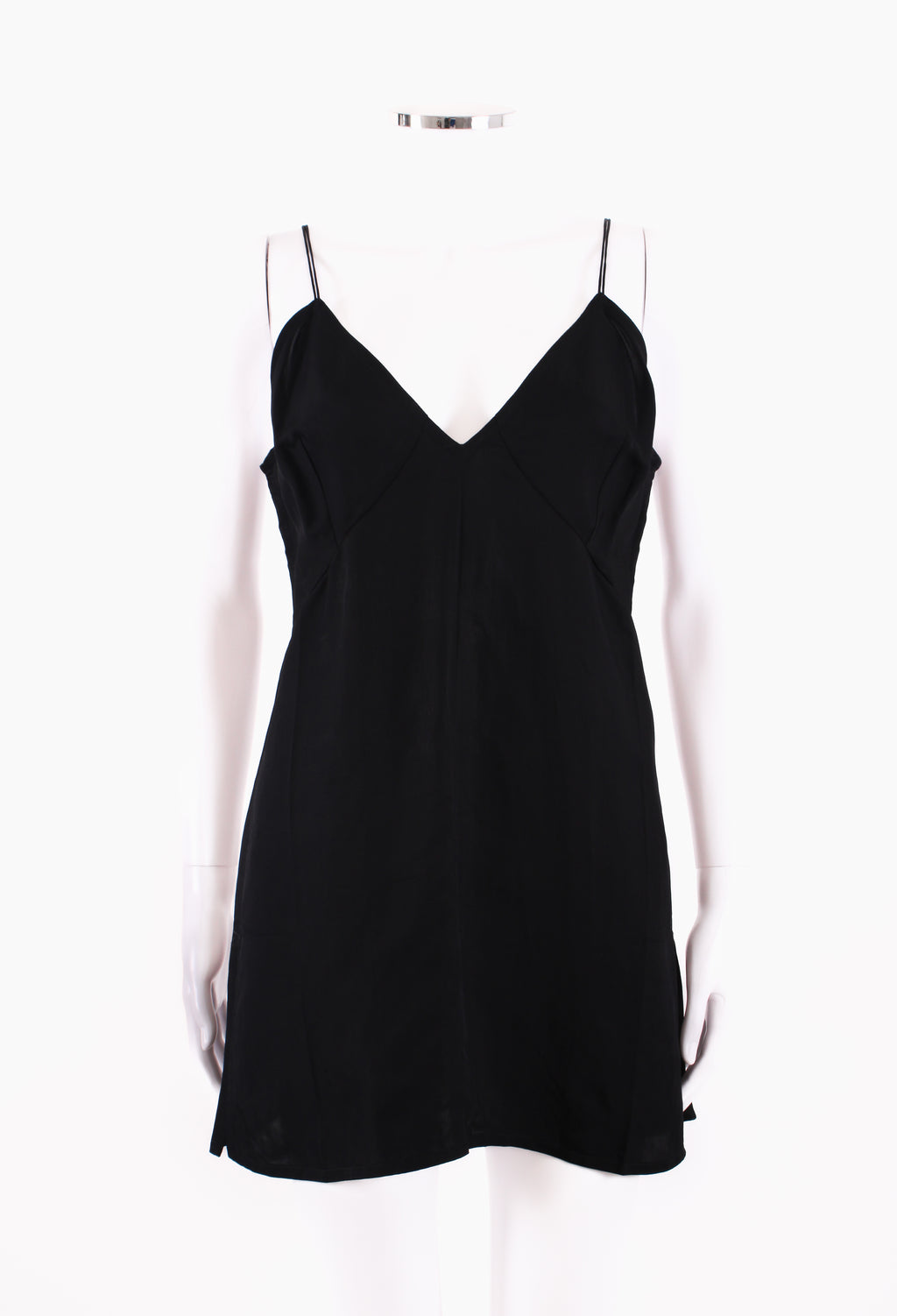 Celine S/S Mini Slip Dress Black 12