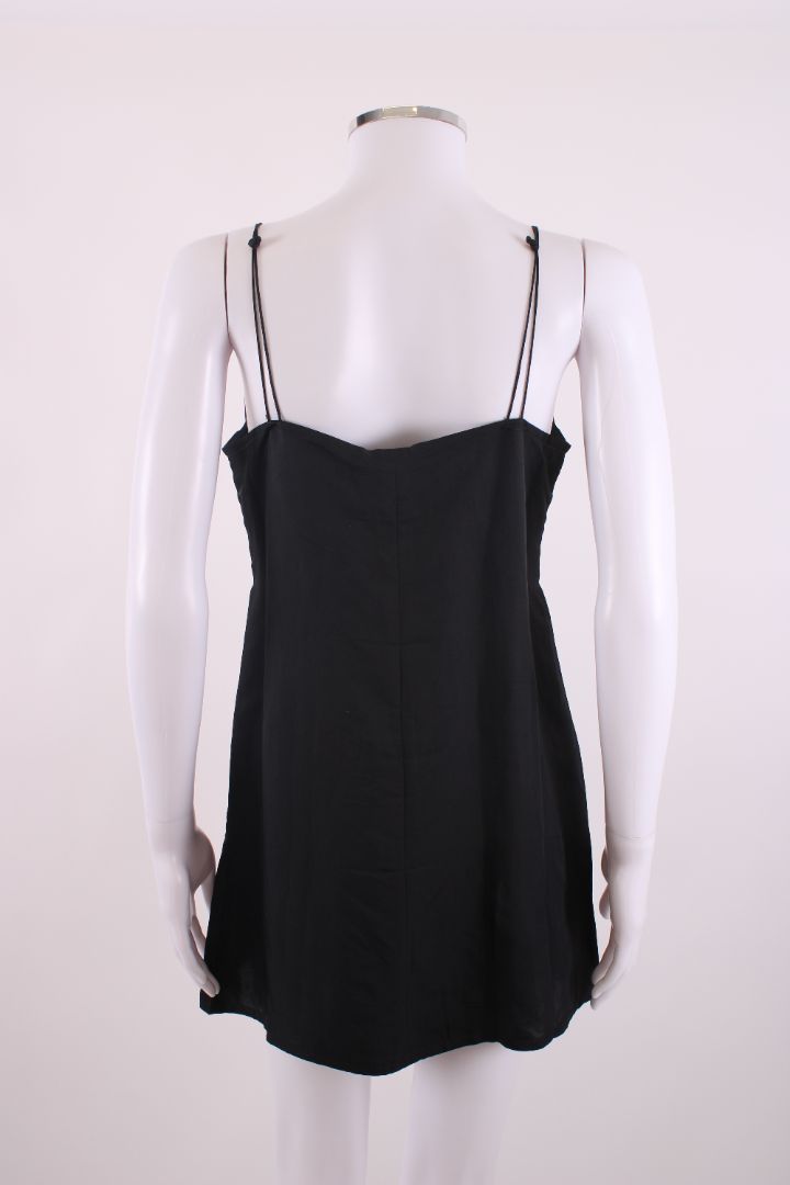 Celine S/S Mini Slip Dress Black 12