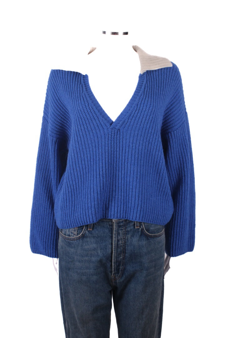 Baum und Pferdgarten Jumper cream collar Royal Blue/cream S