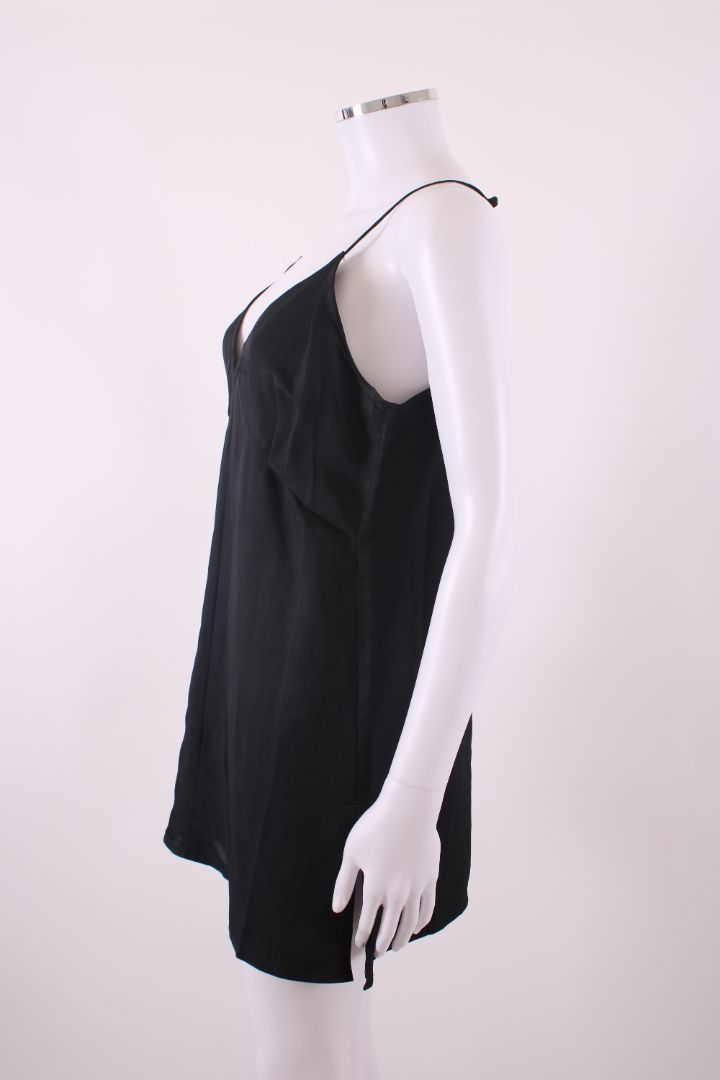 Celine S/S Mini Slip Dress Black 12