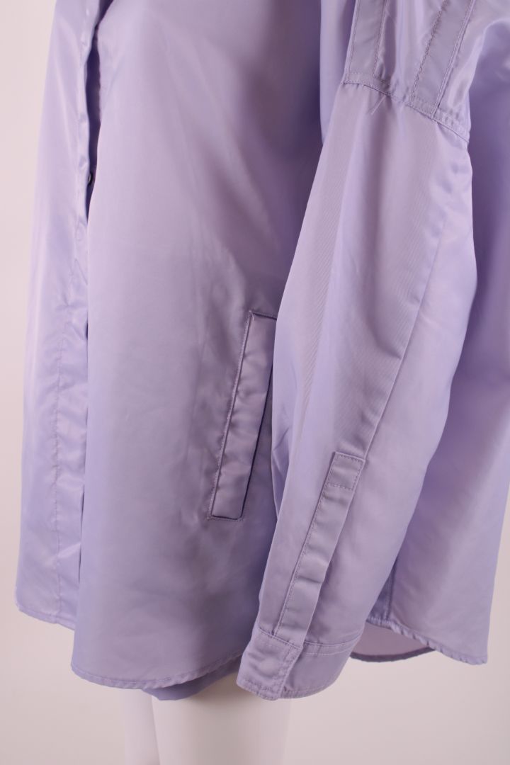 The Frankie Shop L/S Shell Shirt/ Shorts Co-ord Lilac XS/S