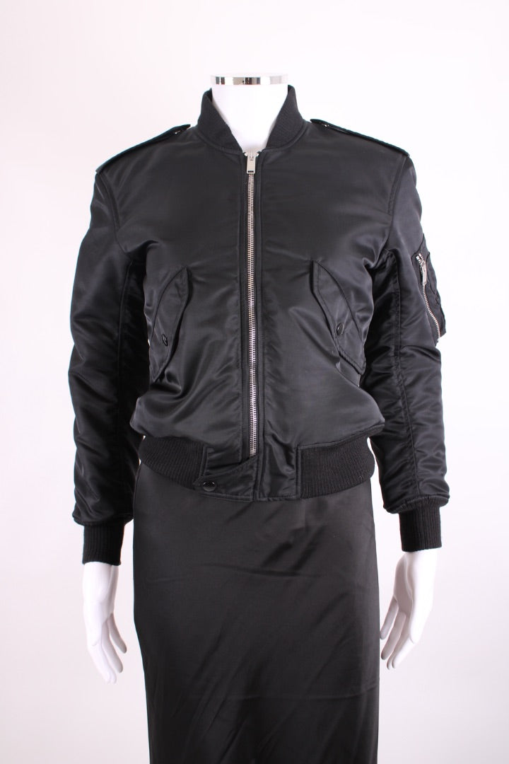 Black Saint Laurent Bomber Jacket, S