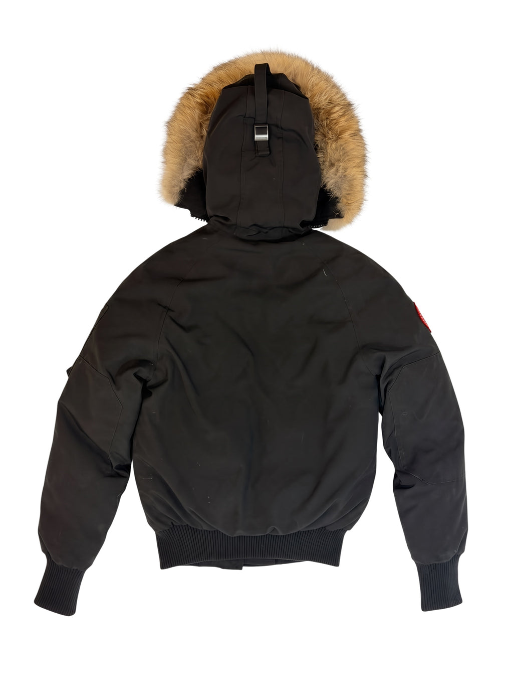 Canada Goose Fur Trim Chilliwack Bomber Jacket Black XS