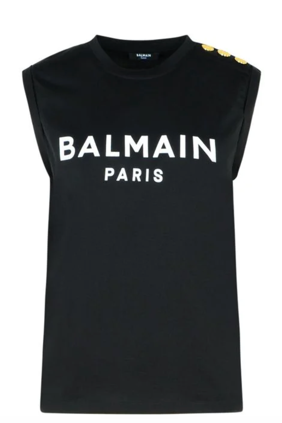 Balmain Button Logo Vest Black 34