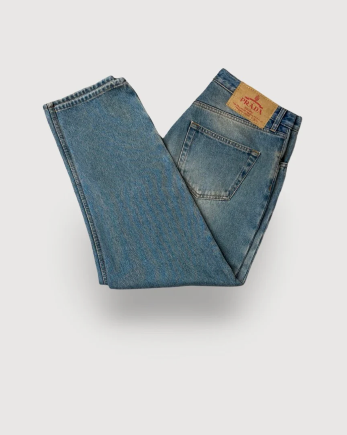 Blue Prada Straight Leg Jeans, 34