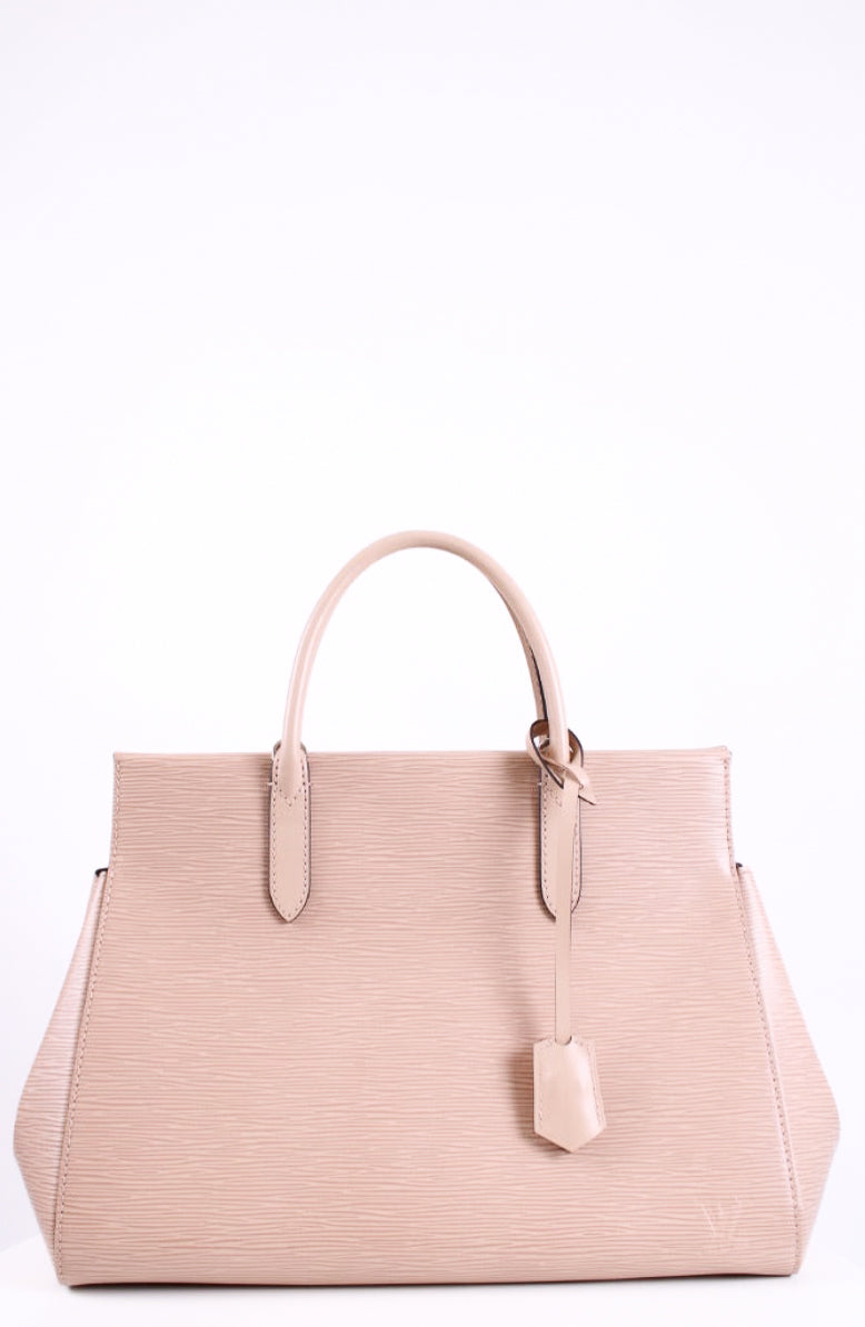 Louis Vuitton Marly MM Epi Handbag Nude