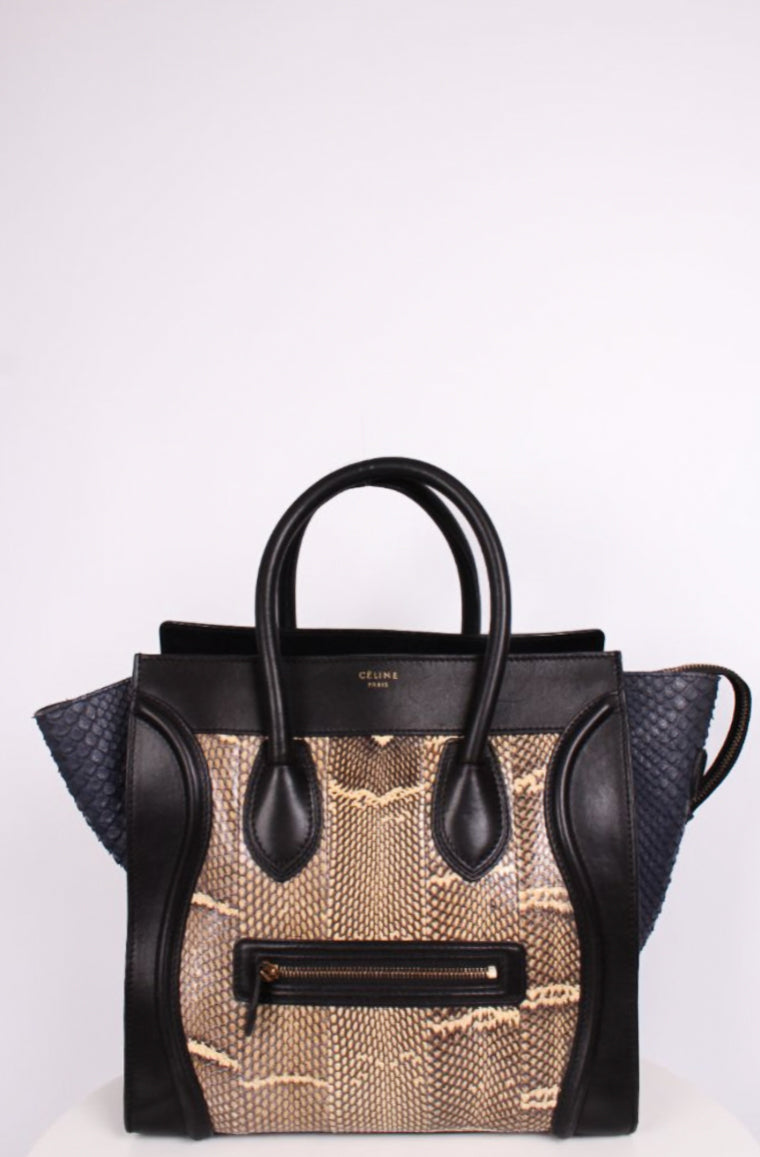 Celine Phantom Luggage Python