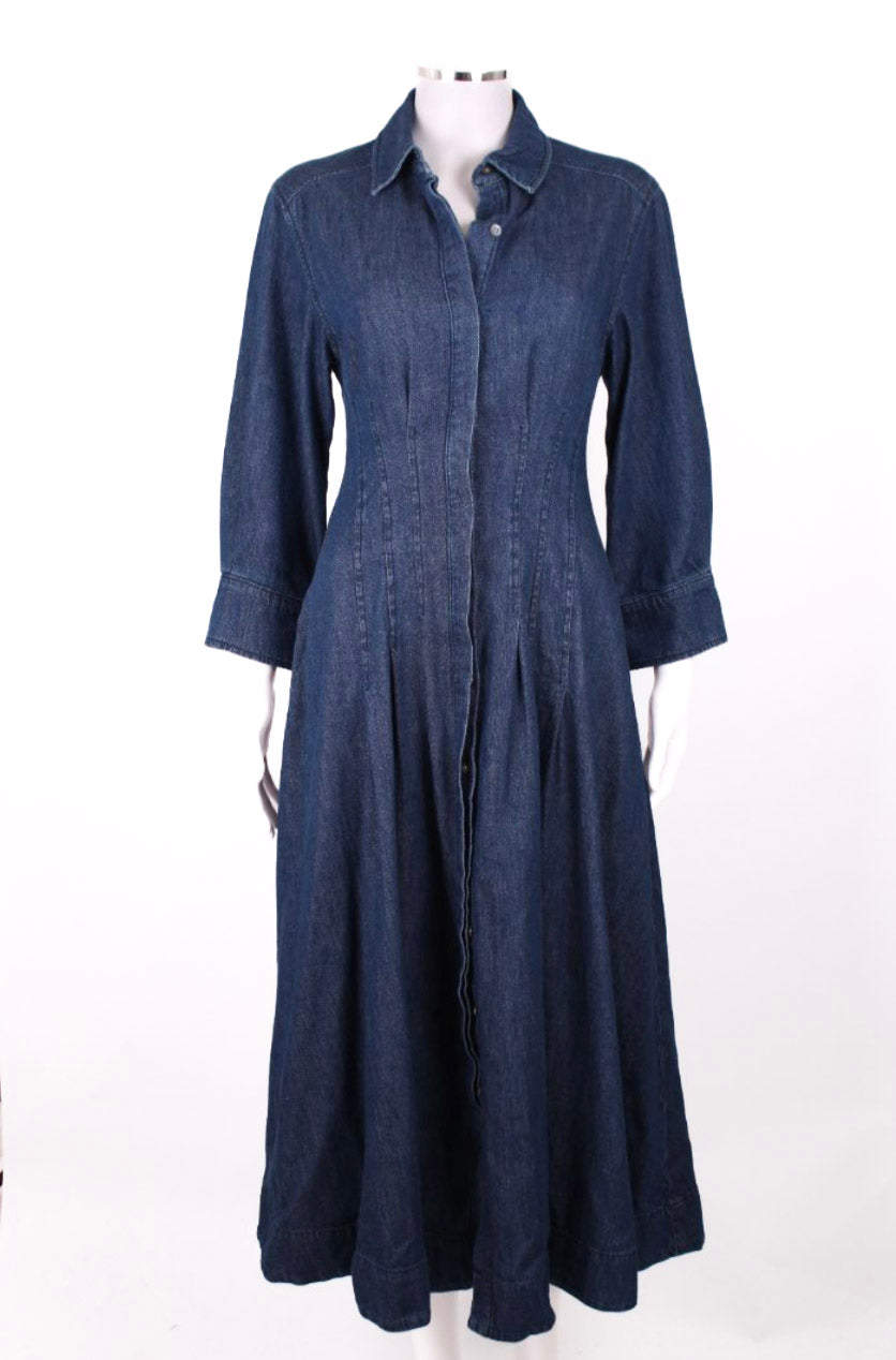 Simkhai L/S Shirt Dress Denim S