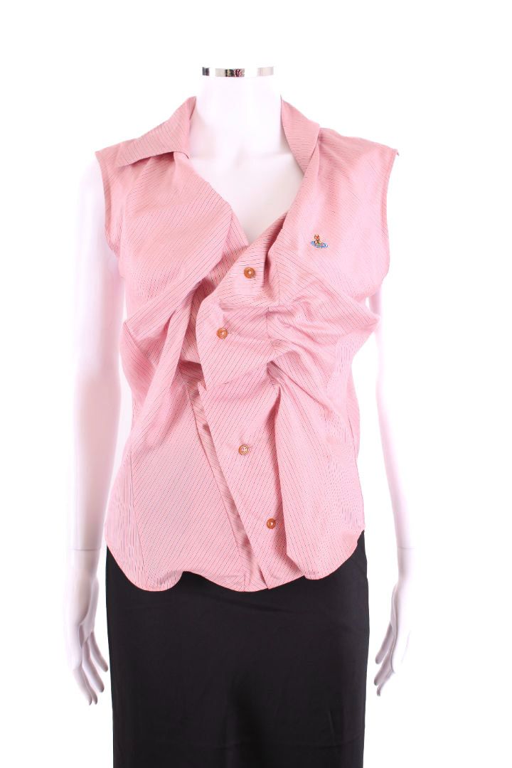 Vivienne Westwood S/S Stripe Blouse Pink/ Blue S