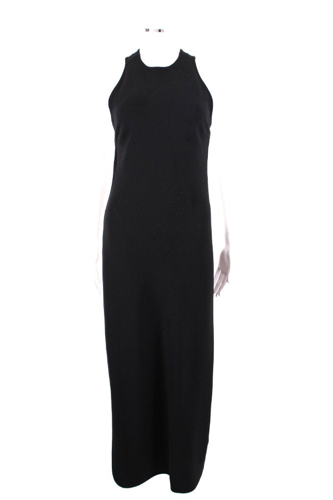 Celine S/S Cross Over Back Dress Black 8