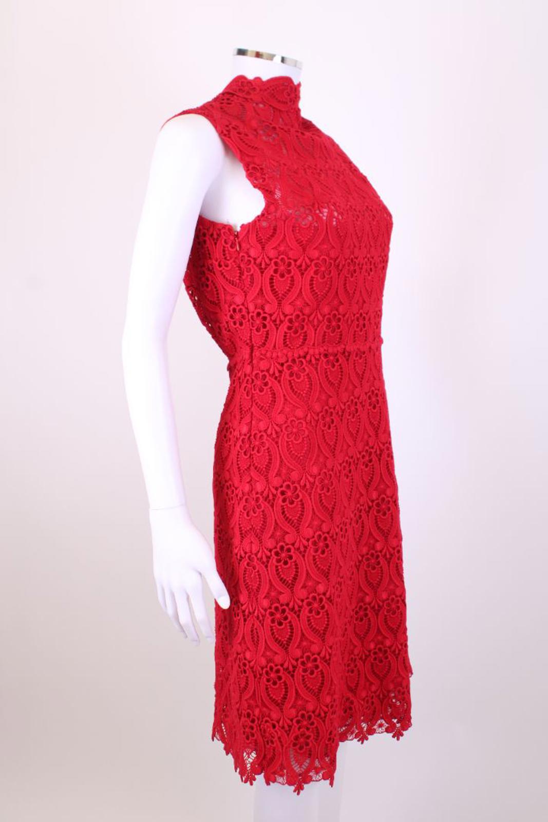 Valentino Spa Lace dress Red 42