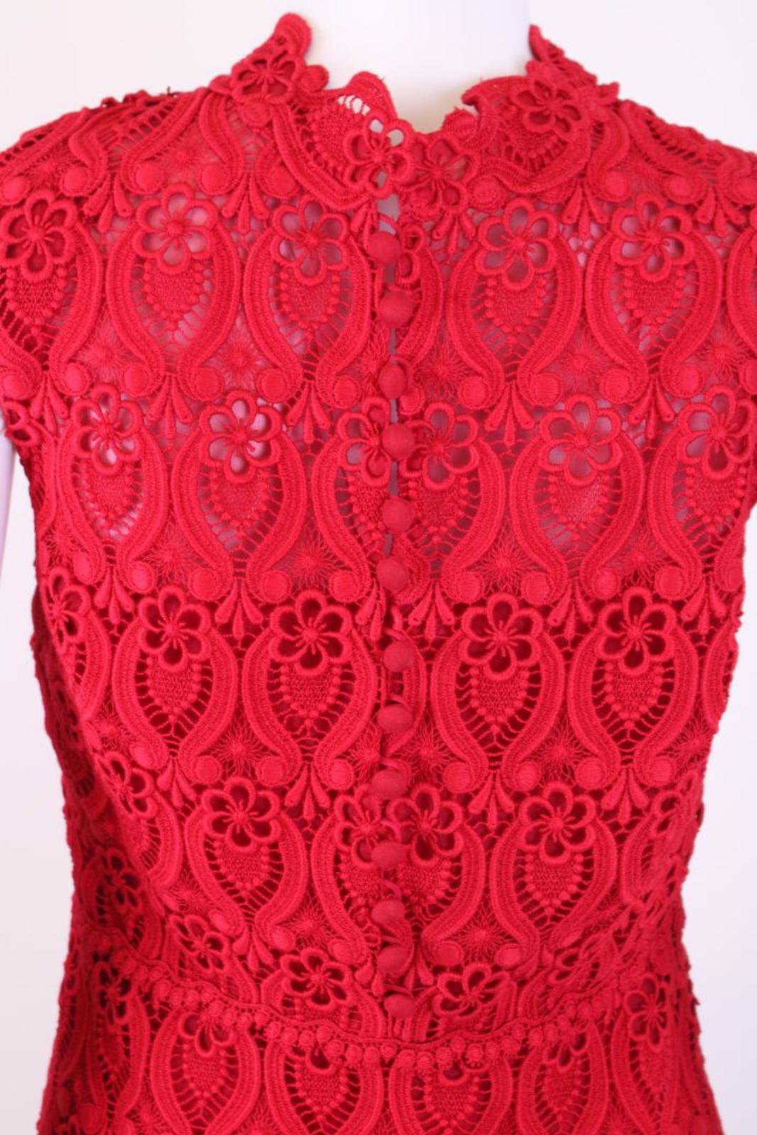 Valentino Spa Lace dress Red 42