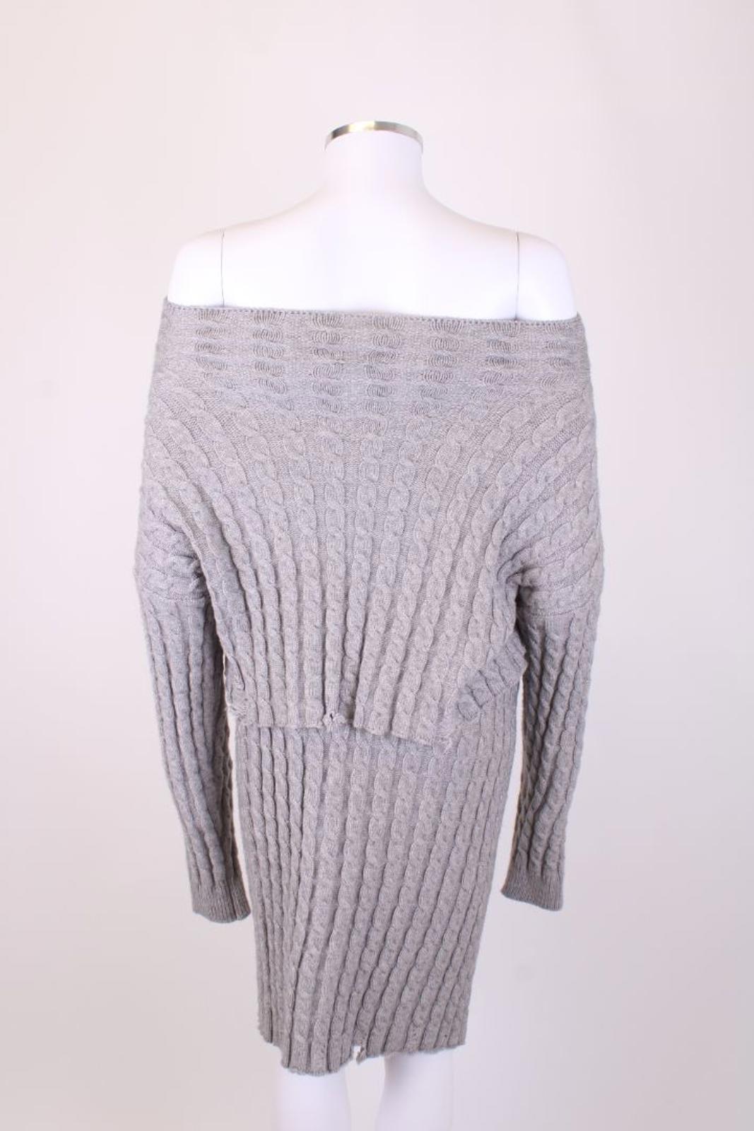 Pinko Knit Jumper/ Skirt Co-ord Grey S/M