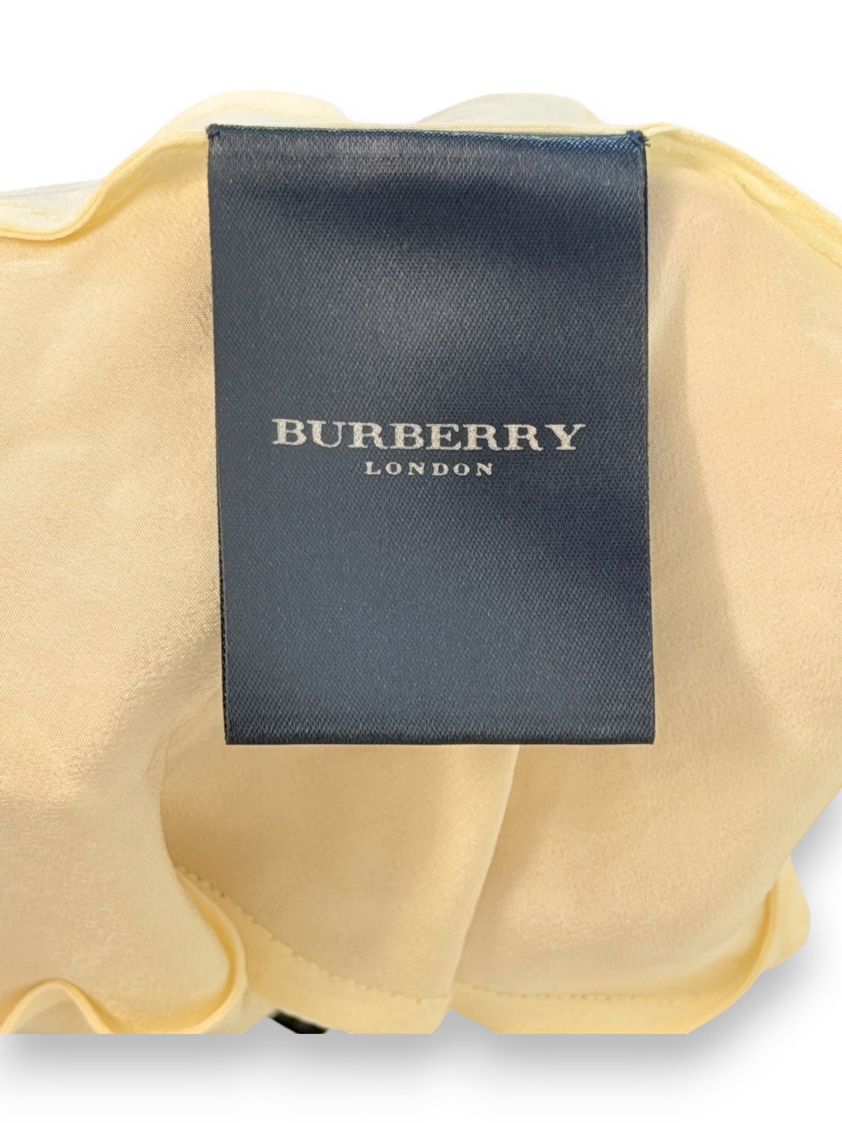 Burberry cream silk beaded cami label