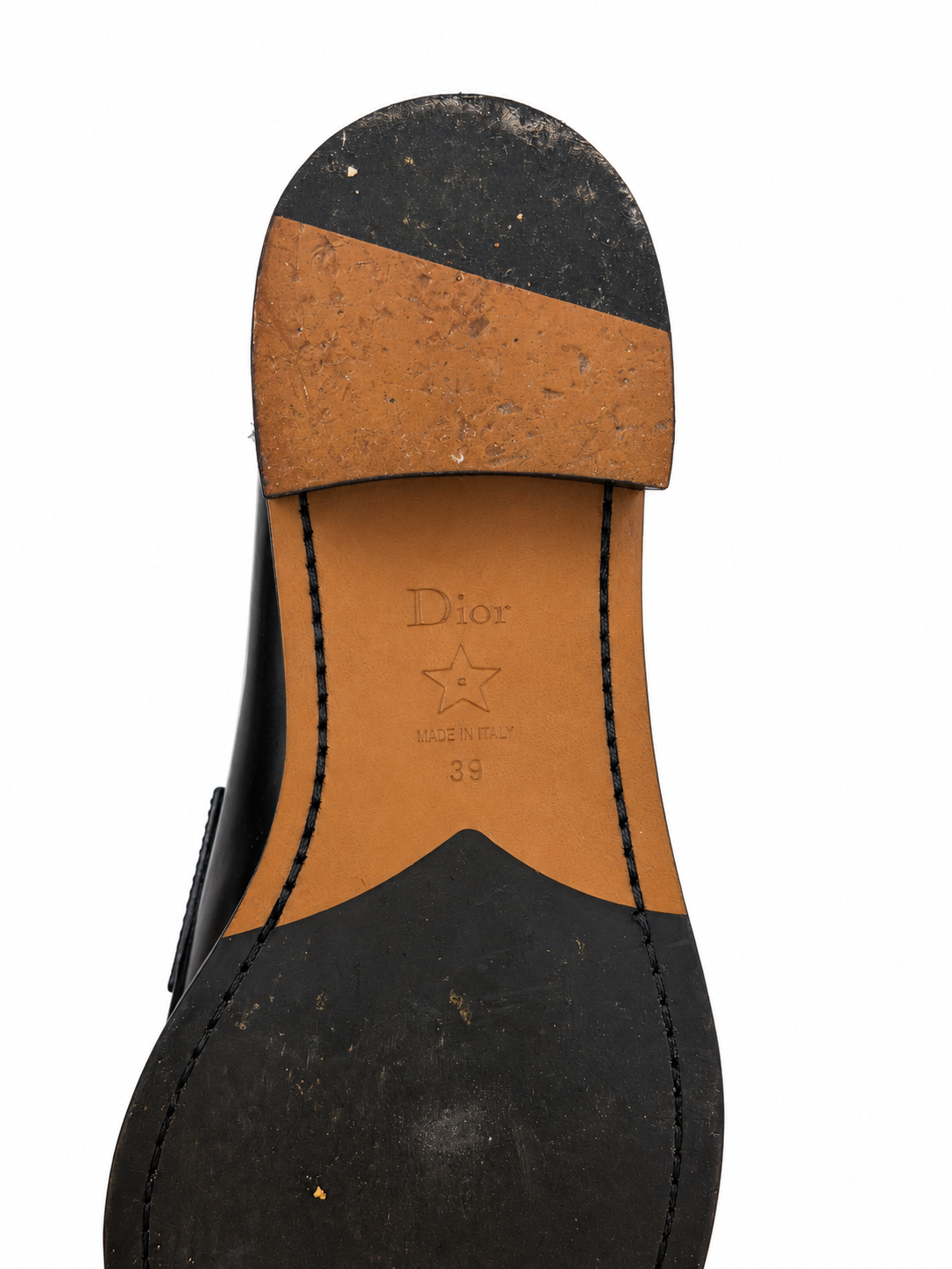 Christian Dior loafer, sole with EU size 39 marking
