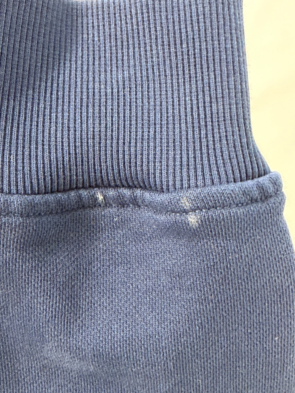 Casablanca navy logo print sweatshirt, cuff