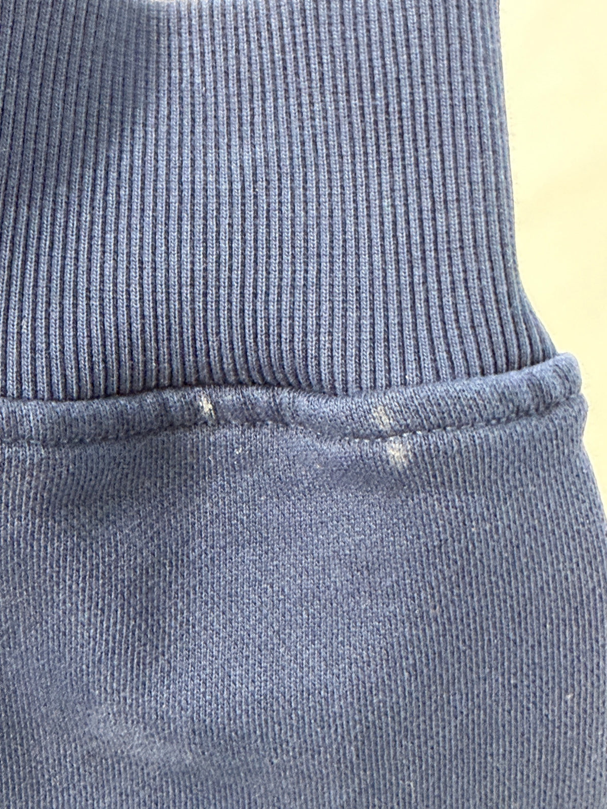 Casablanca navy logo print sweatshirt, cuff