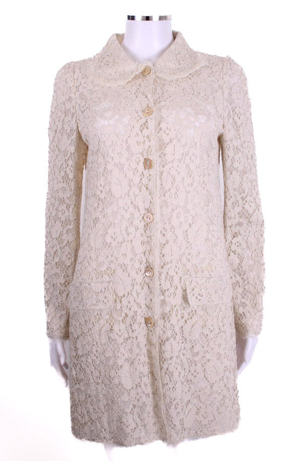 Dolce & Gabbana L/S Lace Jacket Beige S