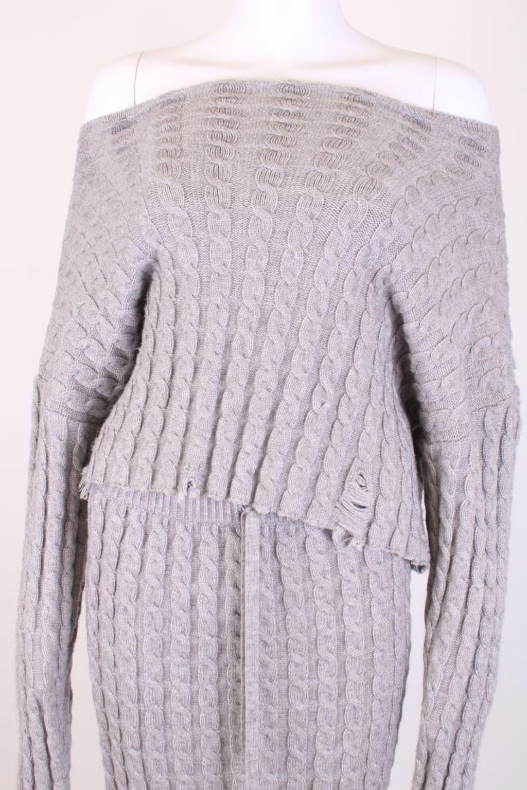 Pinko Knit Jumper/ Skirt Co-ord Grey S/M