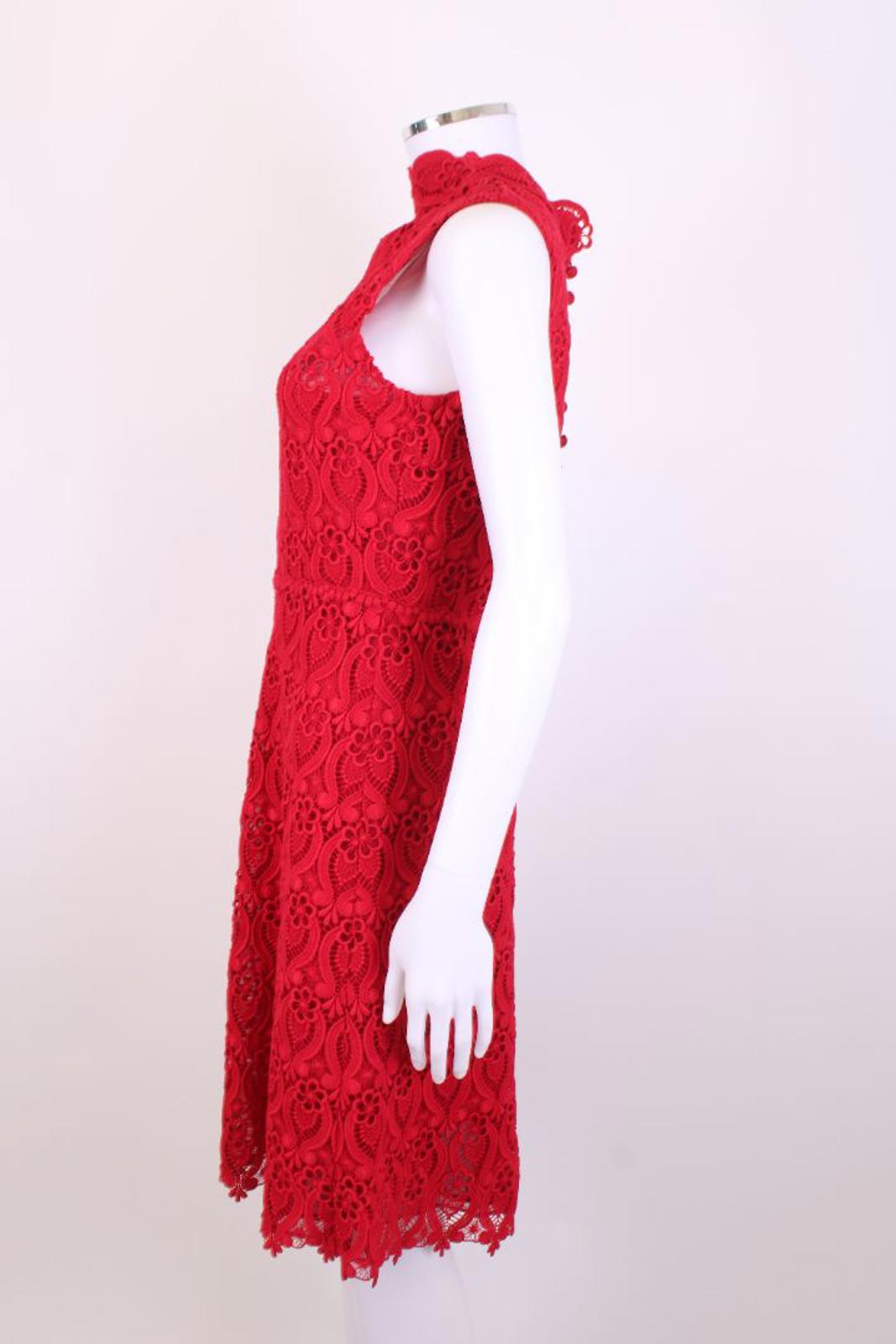 Valentino Spa Lace dress Red 42