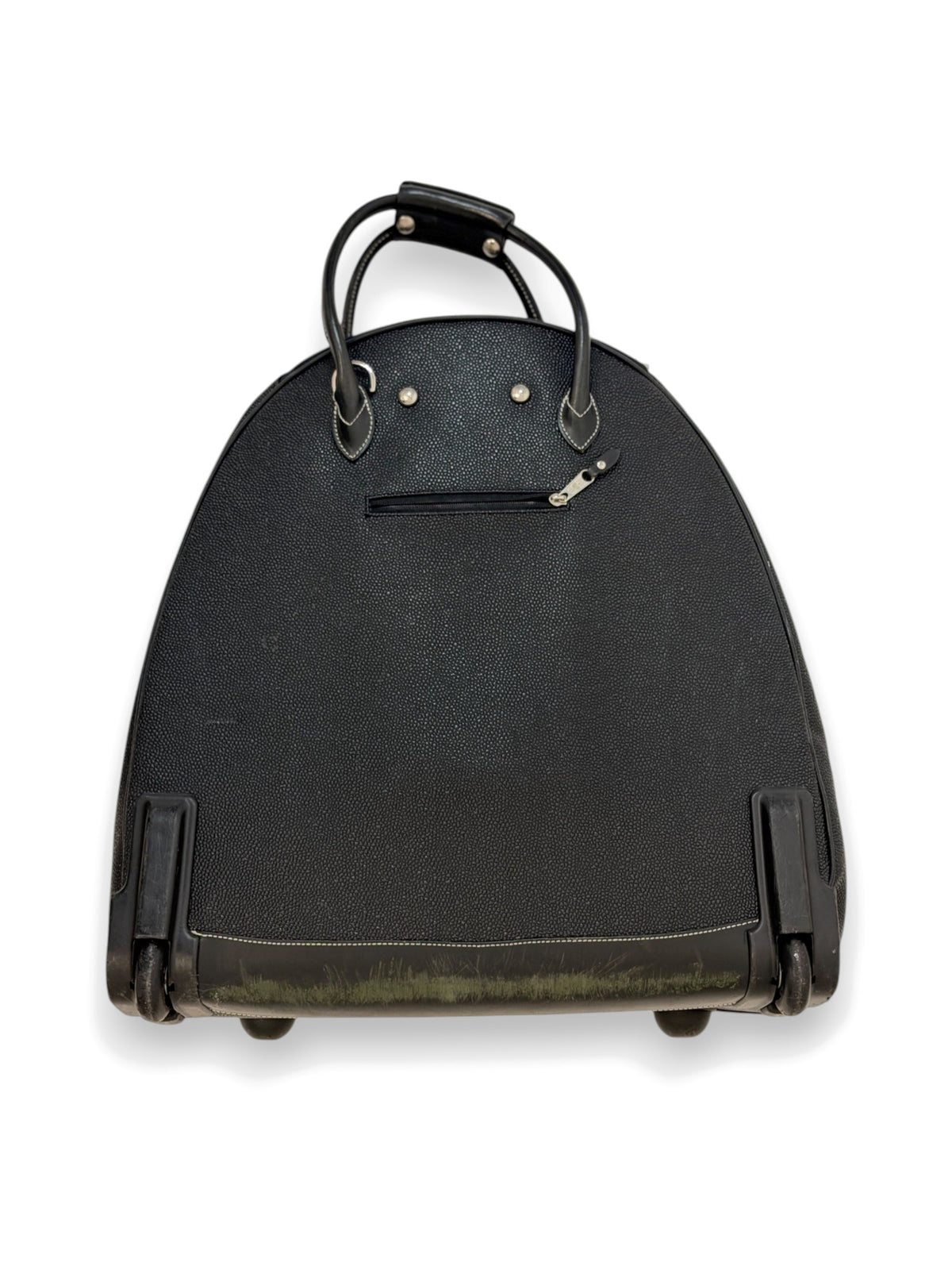 Mulberry black Scotchgrain suit carrier, back