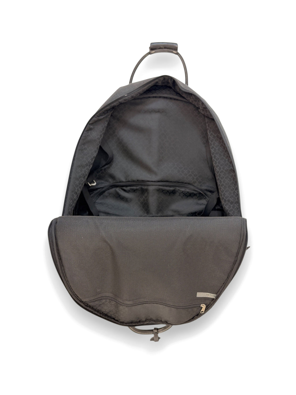 Mulberry black Scotchgrain suit carrier, inside