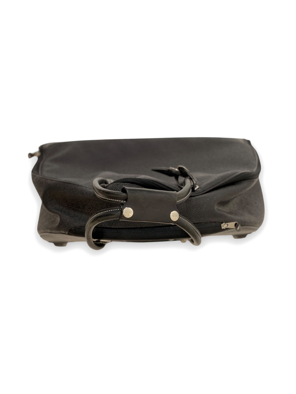 Mulberry black Scotchgrain suit carrier, top