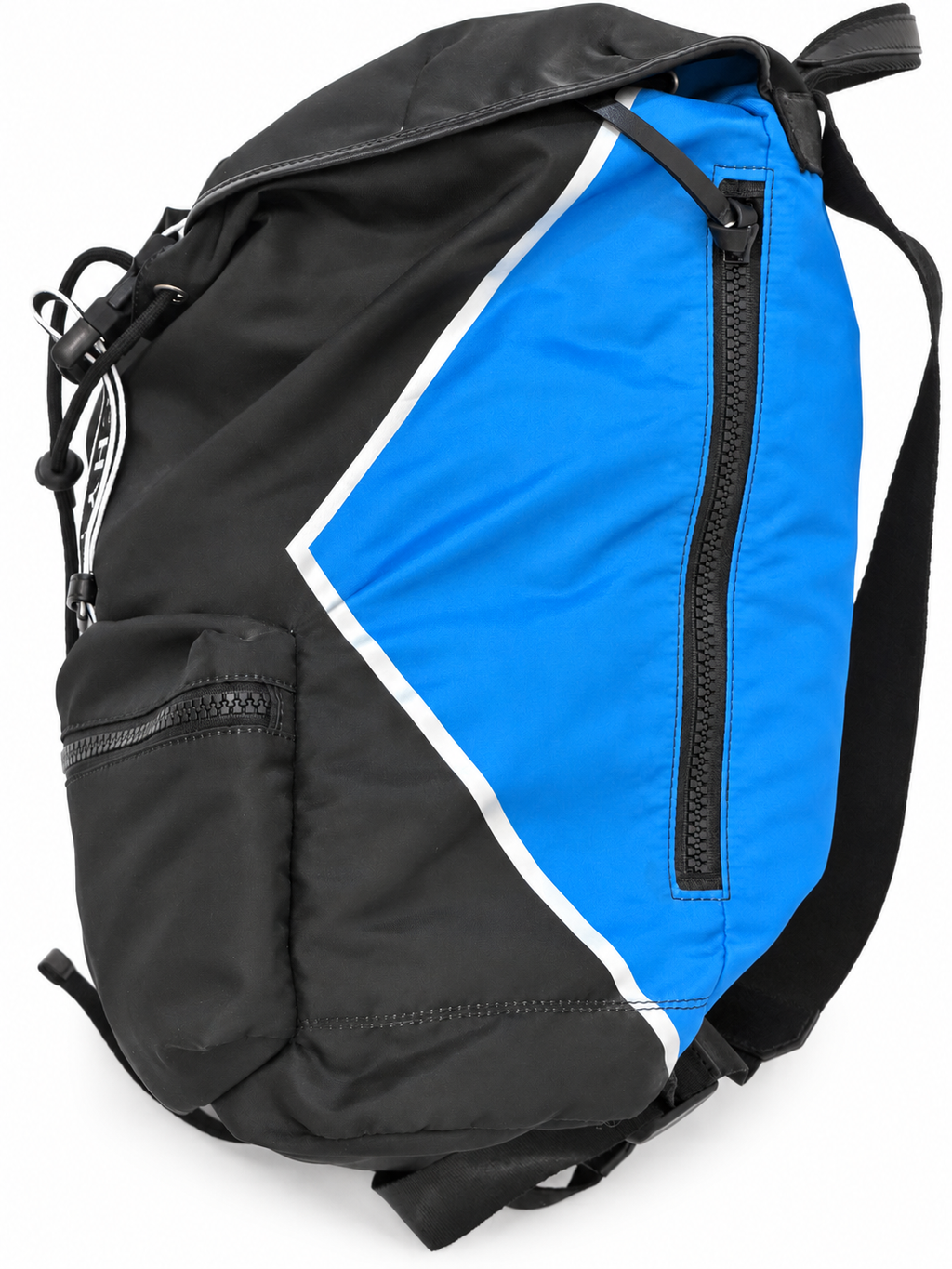 Givenchy black and blue backpack – zip side