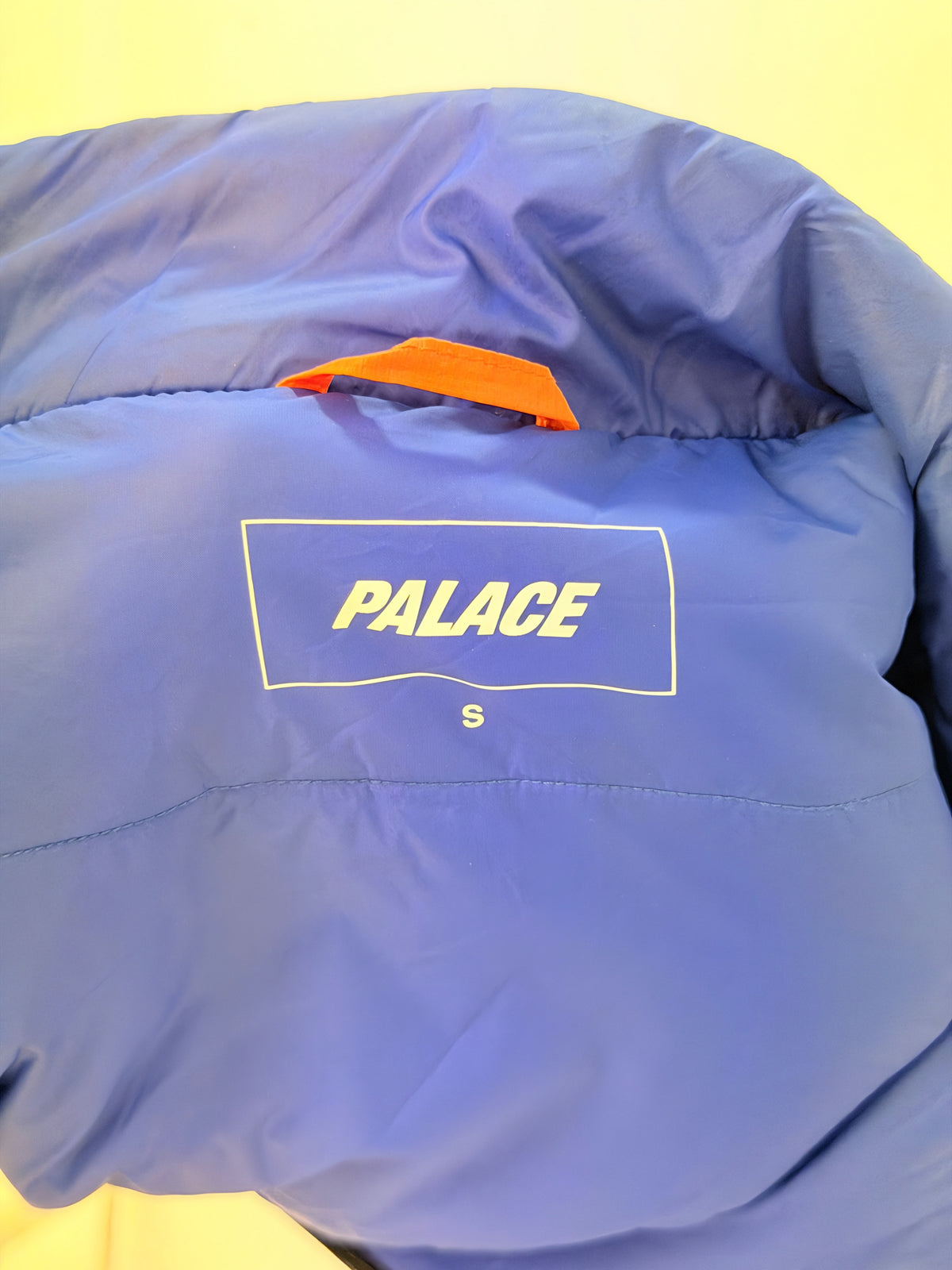 Palace multicoloured block colour jacket label