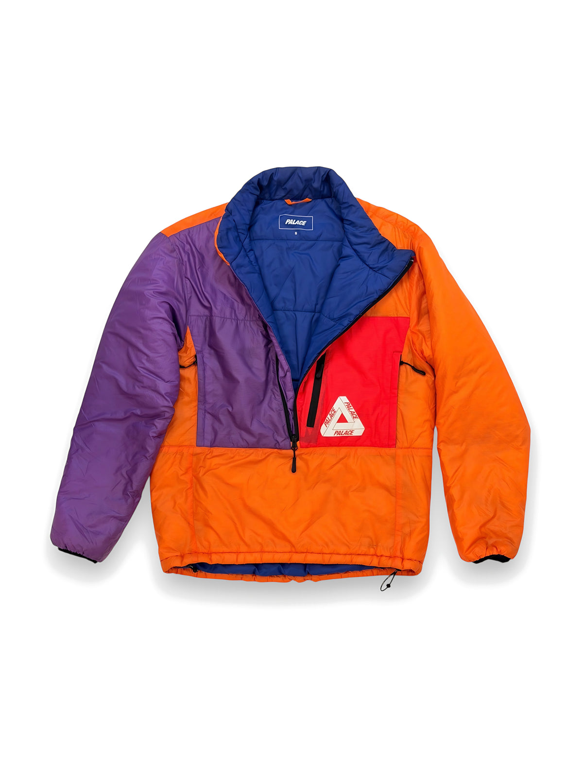 Palace multicoloured block colour jacket open