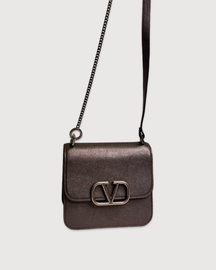 Metallic Valentino V SLing Bag