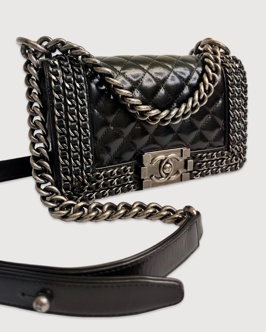 Black Chanel Boy Bag Small