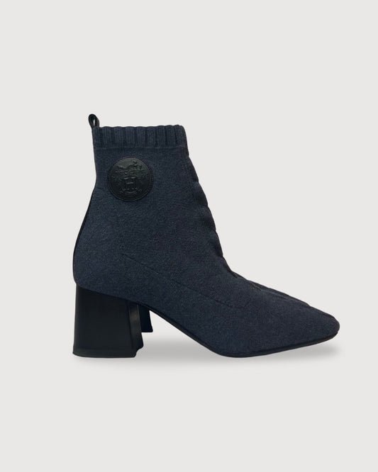 Blue Hermes Boots, 4.5